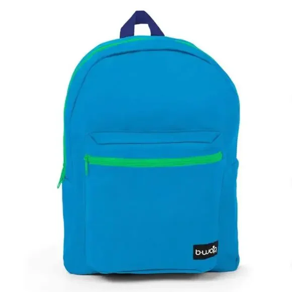 B-WAP School Backpack | Lightweight Canvas Travel Hike Daypack Bag Front Pocket - Picture 1 of 4
